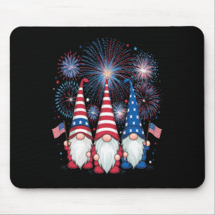 Tapis De Souris Of July 2024 Patriotic Gnomes Funny American Usa 1
