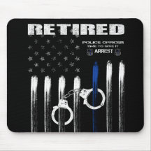 Officier à la retraite Mousepad