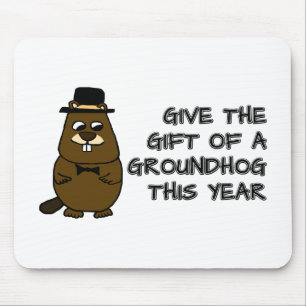 Tapis De Souris Offrez le cadeau d'une Groundhog cette année