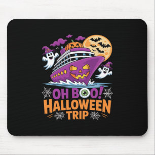 Tapis De Souris Oh Boo Voyage Halloween Fantôme Ts Navire Vacances