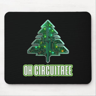 Tapis De Souris Oh Circuitree Christmas Electronics Circuit Board