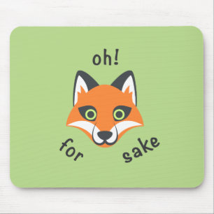 Tapis De Souris Oh ! Pour Fox Sake, expression dessin d'Emoji