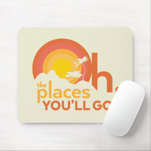Tapis De Souris Oh, The Places You'll Go! Typographie de paysage