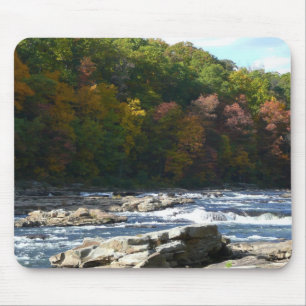 Tapis De Souris Ohiopyle River Rapids à l'automne Pennsylvanie Aut
