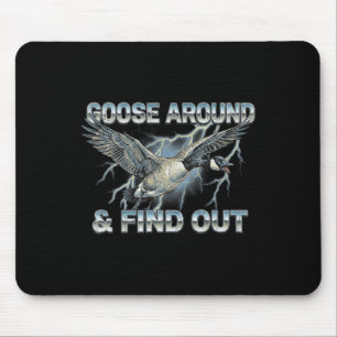 Tapis De Souris Oie autour et découvrez drôle Canada mème oiseau