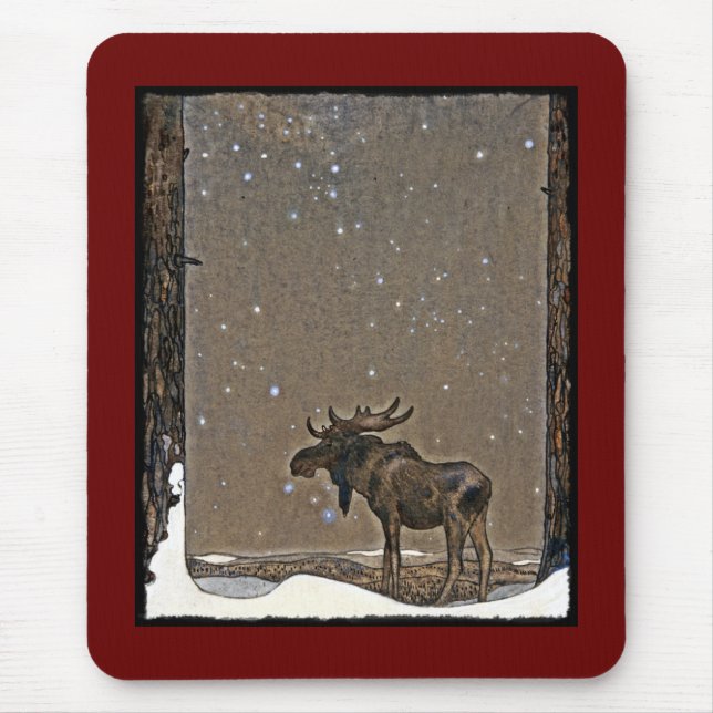 Tapis De Souris Oie dans la neige (Devant)