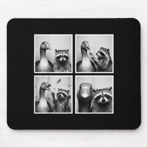 Tapis De Souris Oie drôle et amis photobooth raton laveur chaos