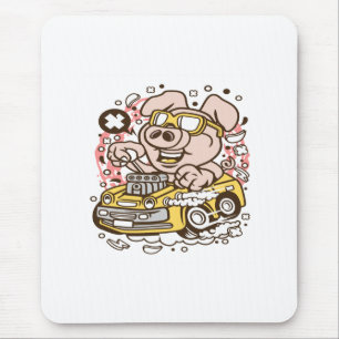 Tapis De Souris Oink Hotrod