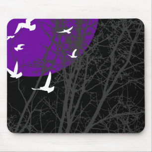 Tapis De Souris oiseau à silhouette