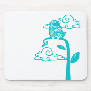 Tapis De Souris Oiseau bleu