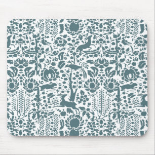 Tapis De Souris Oiseau, Cerf, motif folklorique des arbres