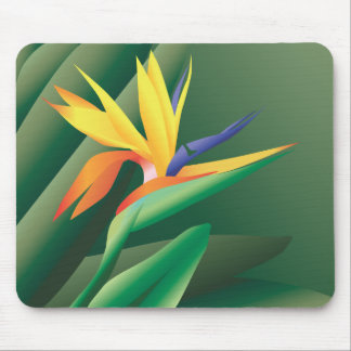 Tapis De Souris Oiseau de fleur de paradis Mousepad