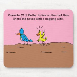 Tapis De Souris Oiseau d'épouse fou au mari Mousepad