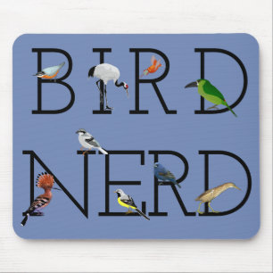 Tapis De Souris Oiseau Nerd trois