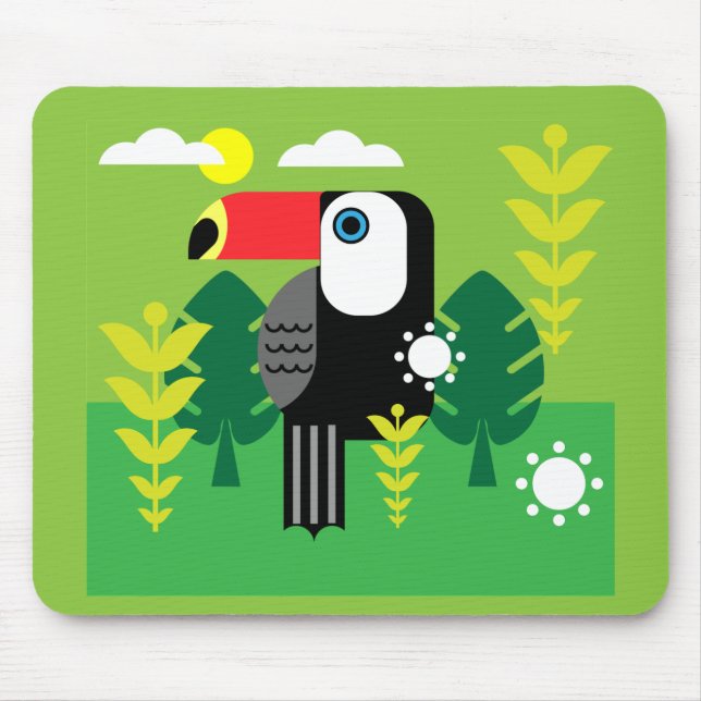 Tapis De Souris Oiseau tropical du Toucan (Devant)