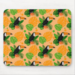 Tapis De Souris Oiseau tropical Toucan Motif sans couture