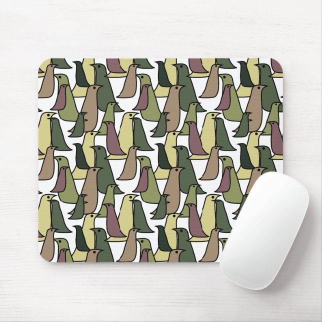 Tapis De Souris Oiseaux de Camouflage (Avec souris)