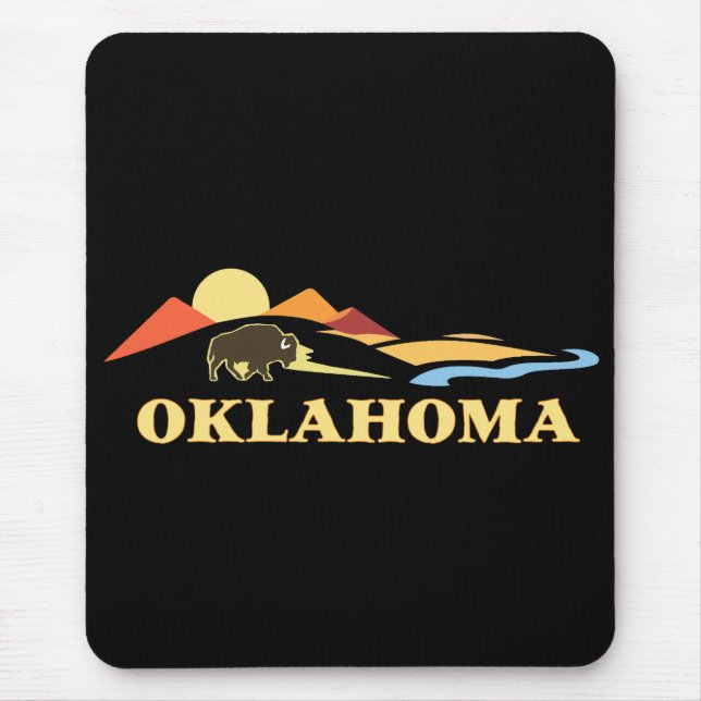 Tapis De Souris Oklahoma États-Unis d'Amérique (Devant)