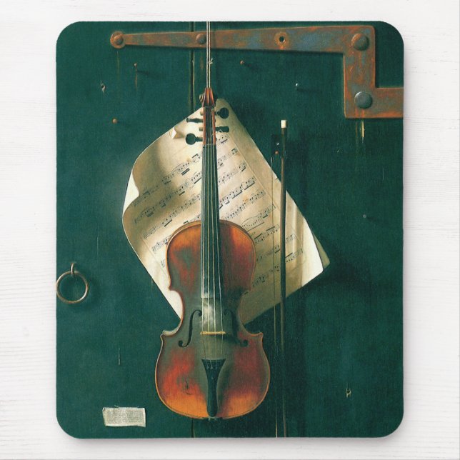 Tapis De Souris Old Violon Still Life par William Michael Harnett (Devant)
