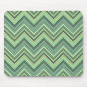 Tapis De Souris Olive green zigzag stripes