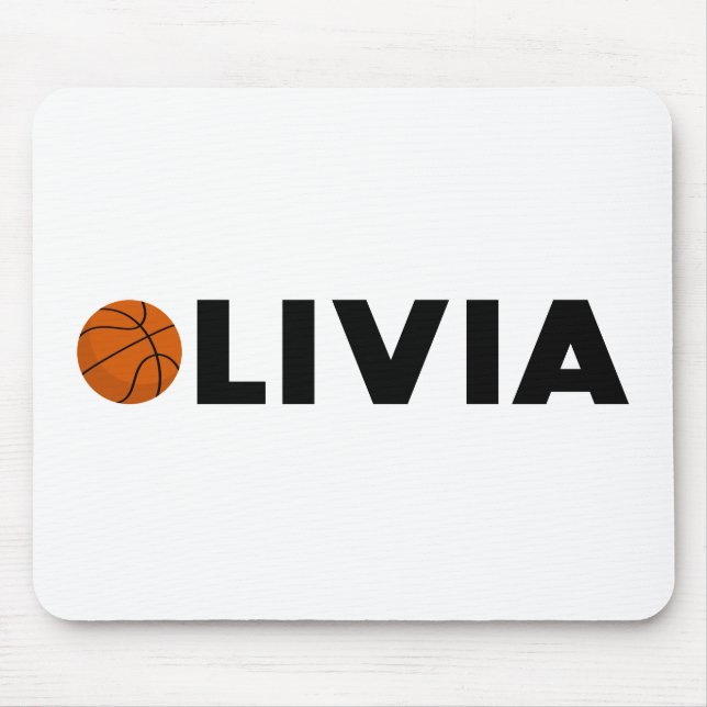 Tapis De Souris Olivia Basketball (Devant)