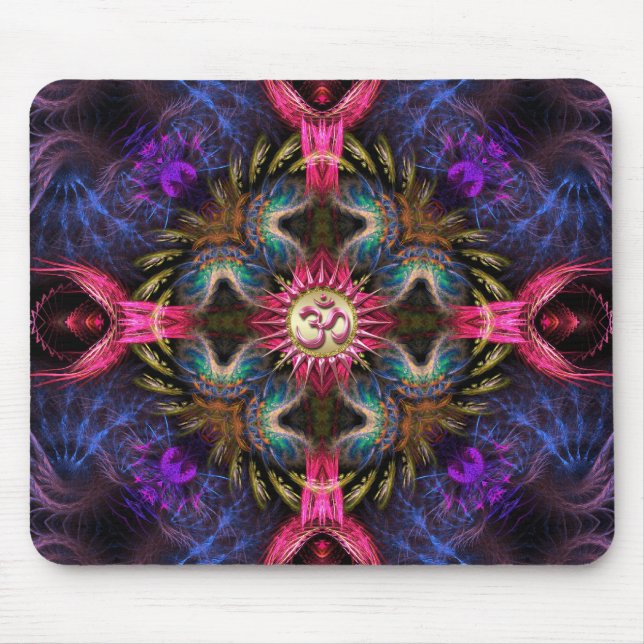 Tapis De Souris Om Angels Fractal New Age Art (Devant)