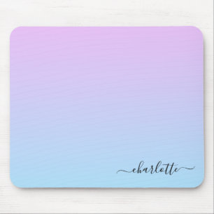 Tapis De Souris Ombré rose et turquoise