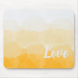 Tapis De Souris Ombre safran et soleil jaune amour dégradé