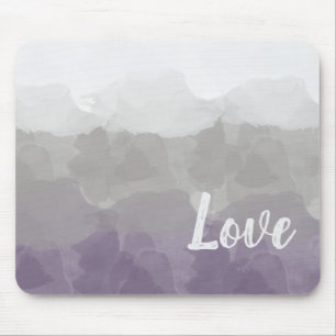 Tapis De Souris Ombre Violet et Gris Amour Dégradé Élégant