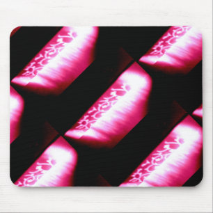 Tapis De Souris ombres rouges et noires abstraites