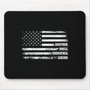 Tapis De Souris Oncle Godfather Légende Amusant meilleur oncle drô
