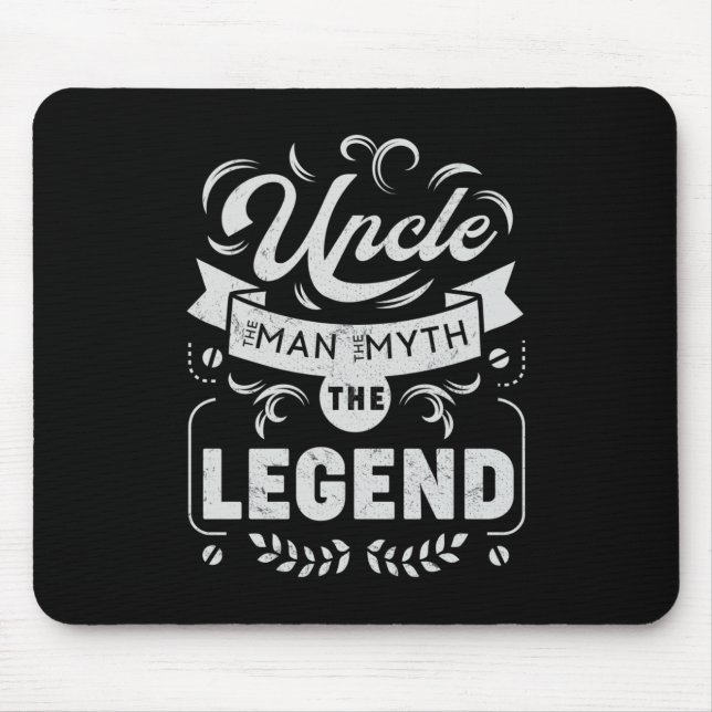 Tapis De Souris Oncle L'homme le mythe la légende (Devant)