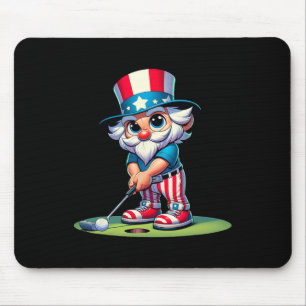 Tapis De Souris Oncle Sam Golf Usa Amérique 4 Juillet Indépendance