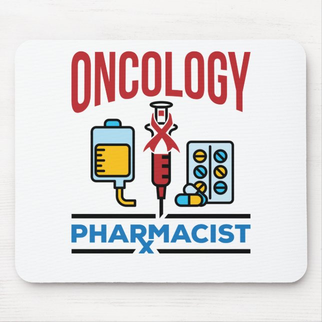 Tapis De Souris Oncologie Pharmaciste Cancer Care Équipe de pharma (Devant)