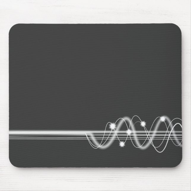 Tapis De Souris Onde sonore - gris-foncé (Devant)