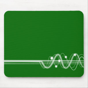 Tapis De Souris Onde sonore - Vert laiton foncé