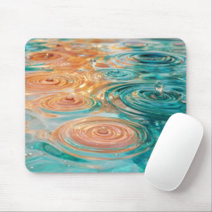 Tapis De Souris Ondulations de Tranquillité Harmonie d'Eau Abstrai