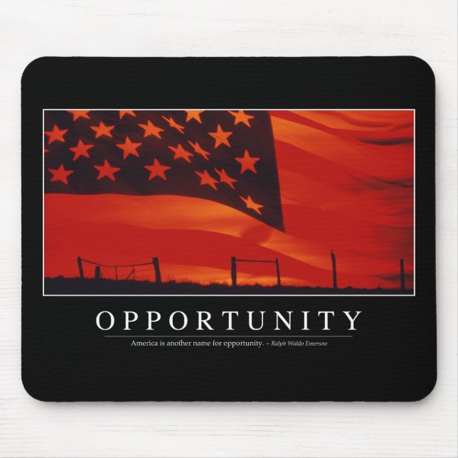 Tapis De Souris Opportunité : Devis inspirant (Devant)