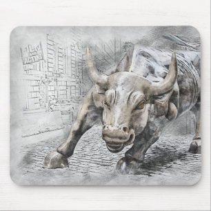 Tapis De Souris Or courant de Dinero d'argent de Mercado du march