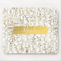 Or et Blanc Égyptien Égypte Glam Moderne Chic