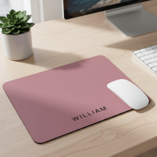 Tapis De Souris Or et monogramme Rose personnalisé   Personnalisé 
