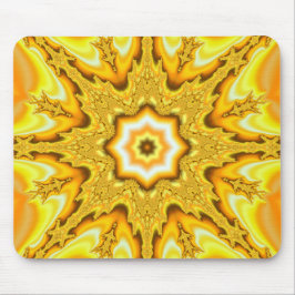 Tapis De Souris Or Star Fractal Mousepad