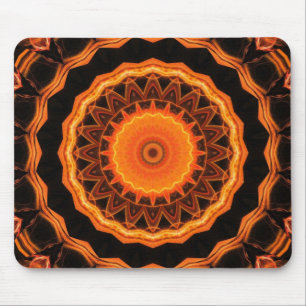 Tapis De Souris Orange Kaleidoscope 04