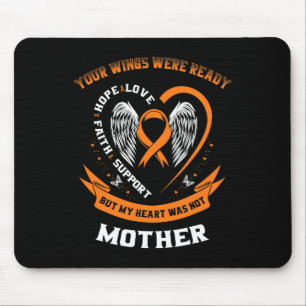 Tapis De Souris Orange Leucémie Sensibilisation Maman Vos Ailes On