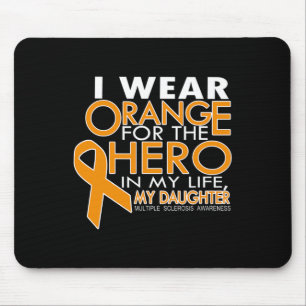 Tapis De Souris Orange Pour Ma Fille Sclérose Multiples