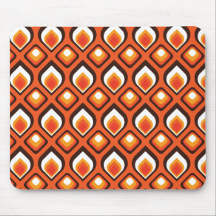 Tapis De Souris Orange psychédélique