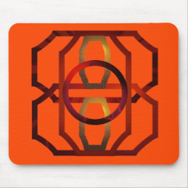 Tapis De Souris Orange rétro des années 1970