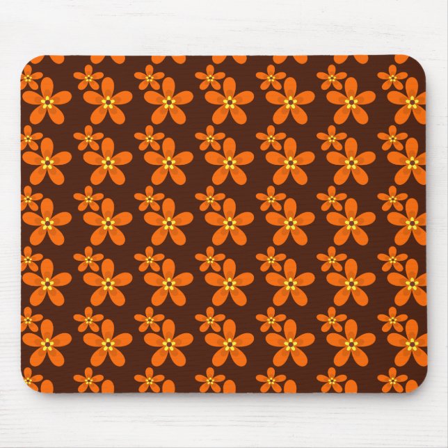 Tapis De Souris Orange rétro des années 70 (Devant)