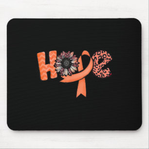 Tapis De Souris Orange Ribbon Leopard Sunflower Hope RSD CRPS Awar