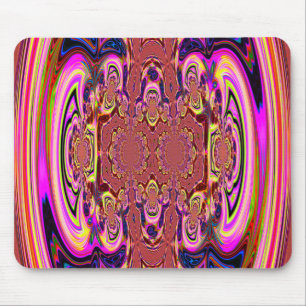 Tapis De Souris Orange Spectaculaire Cosmique Mousepad